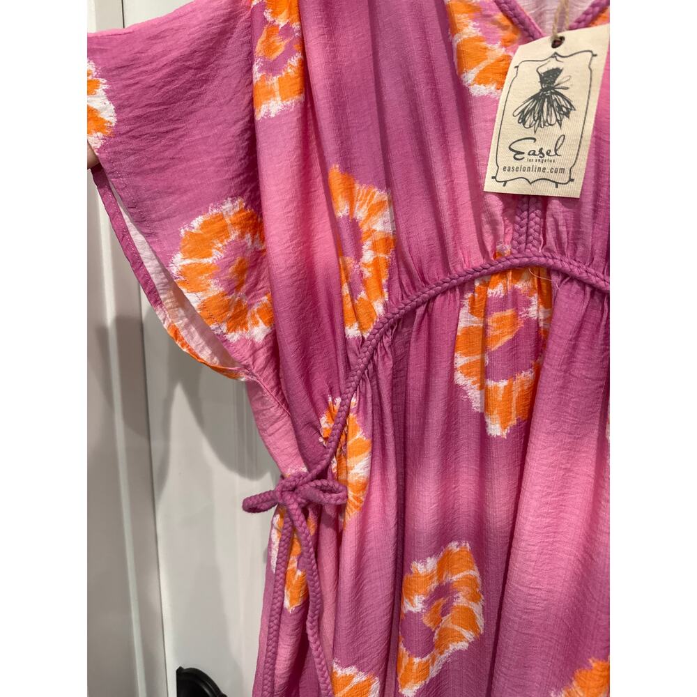 MSRP $70 NWT Easel Floral Printed Midi Kaftan Dress Size M-L | SAME DAY SHIP - Picture 6 of 9